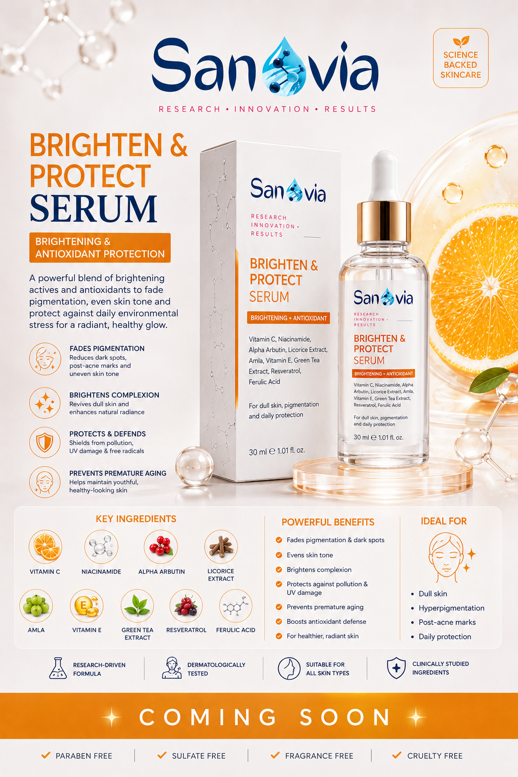 Sanovia Brighten & Protect Serum